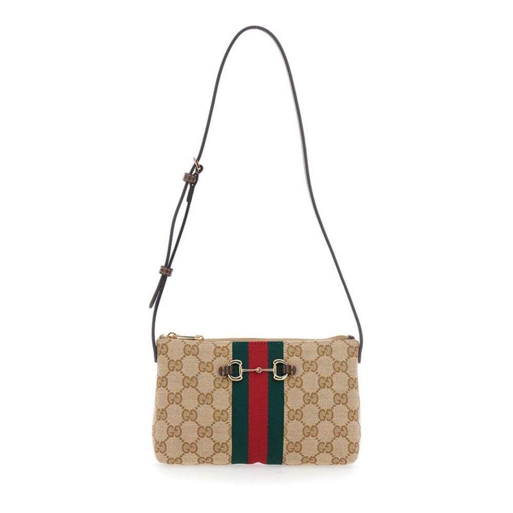 Gucci Women New Horsebit Mini Bag Original Gg Raw